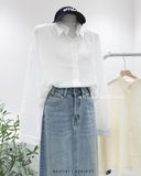  Áo sơ mi voan tơ sọc 1346 