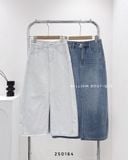  Váy jean suông xẻ trước 3267 