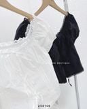  Áo viền ren tay cột dây 3234 