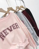  Set bộ áo + váy nỉ NEVER 6936 