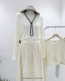  Áo khoác cardigan len lưới 1039 