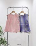  Áo babydoll caro nút lưng SN 9218 