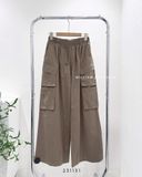  Quần kaki suông túi hộp 9107 