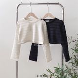  Áo TD crop thun gân 0940 