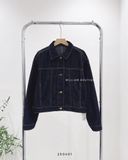  Áo khoác denim chỉ nổi Z018 