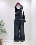  Quần yếm jean gấp gấu 2760 