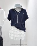  Áo thun giấy thêu ngựa 3671 