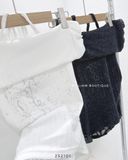  Áo thun quây phối ren cổ yếm 2816 