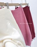  Áo len trơn lệch vai 2829 