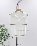  Áo ba lỗ dệt kim cố V 3747 