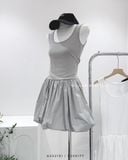  Đầm ngắn bí ba lỗ 3332 