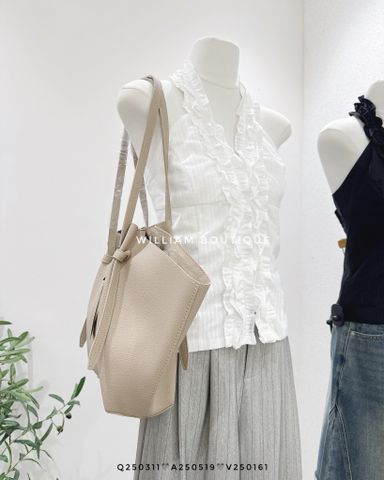  Áo cổ yếm nhún bèo 3070 