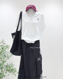  Áo thun giấy thêu ngựa 3671 