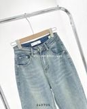  Quần baggy jean trơn xanh nhạt 50317 