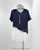  Áo thun giấy thêu ngựa 3671 