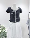  Váy dài xếp ly 100% cotton 6782 