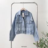  Áo khoác jean lửng rách 567 