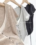  Áo thun nút phối 2 lớp 2746 