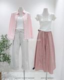  Quần jean suông gấp lai chỉ nổi 89721 