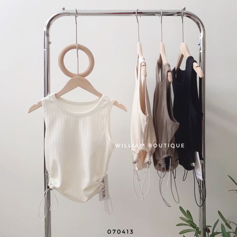  Áo ba lỗ gân rút eo (có mút) 399 