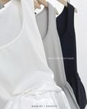  Đầm ngắn bí ba lỗ 3332 