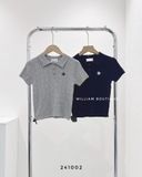  Áo polo len gân thêu CUPID 8032 