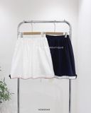  Váy cotton ngắn viền chỉ màu D5091 