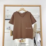  Áo thun trơn cổ tim 7915 