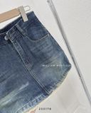  Váy jean ngắn viền ren 942 