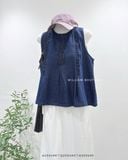  Áo denim phối bèo SN 1102 