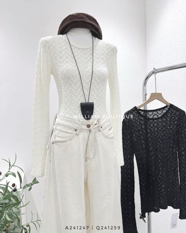  Áo thun ren tay dài 1987 