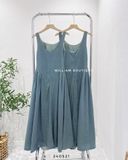  Đầm dây denim cổ vuông 5838 