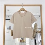  Áo thun trơn cổ tim 7915 