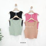  Áo ba lỗ len crop 2009 