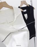  Áo ba lỗ dệt kim cố V 3747 