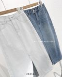 Váy jean suông xẻ trước 3267 
