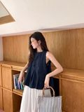  Áo denim phối bèo SN 1102 