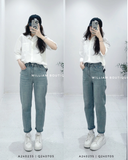  Quần baggy jean trơn xanh nhạt 50317 