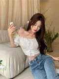  Áo thun xốp đan dây 9833 
