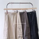  Quần kaki suông túi hộp 9094 