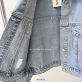  Áo khoác jean lửng rách 567 