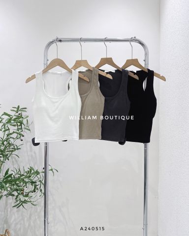  Áo ba lỗ trơn có mút 4059 