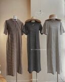  Đầm thun sọc dài 4708 