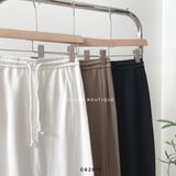  Váy thun suông xẻ sau 