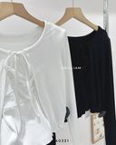  Set áo dây xoắn + cardigan 7002 
