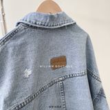  Áo khoác jean lửng rách 567 