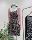  Set đầm dây bông + cardigan 809 