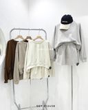  Set áo hoodie + váy len 4381 
