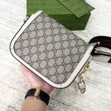  Túi GG Horsebit 1955 Mini Bag Beige/White 