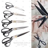  Kéo cắt may thép đen bám vải, chống trượt cho vải lụa, satin #010103 